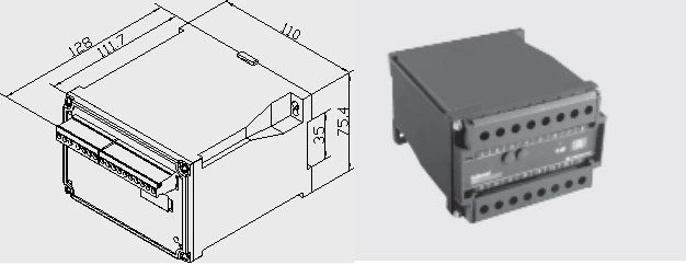 Acrel Analog Output 3 Phase Electricity Transducer Bd-3I3 Transformer Manufacturer AC Power Transducer