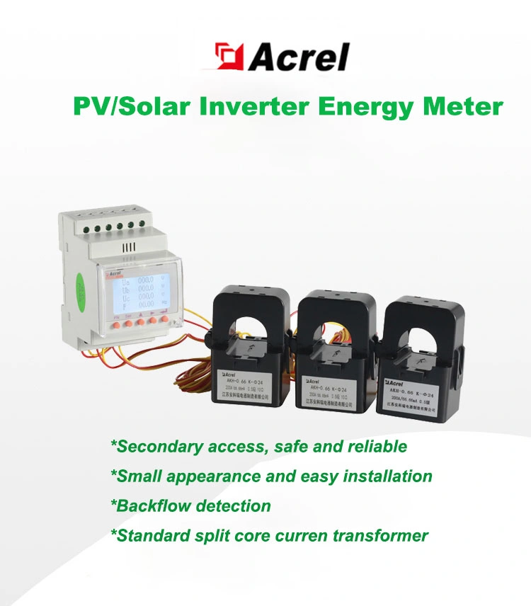 ACR10r-D10te4 Multi-Function Smart PV Solar Inverter Electric Energy Meters with Cts Connect