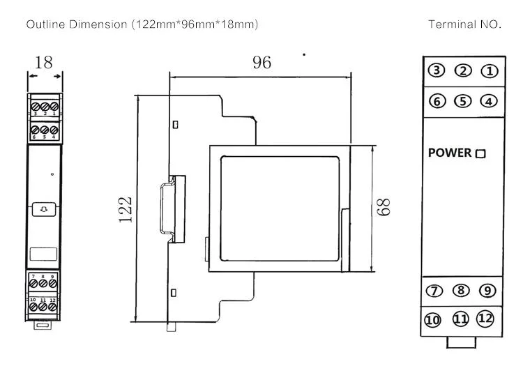 Analog Signal Isolator DC24V 4-20mA Plug-in Type Glc 1 in 1 out 0-5V 0-10V Output