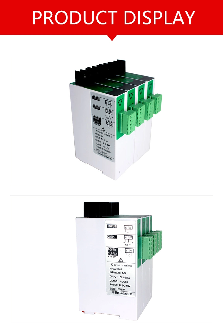 Warehouse China Current Transducer 4-20am 0-10V 1-5V Output 0-020A 0-10A 0-5A 0-2A 0-1A 0-500mA Input DC24V Power