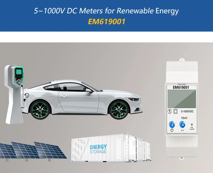 Single Phase RS485 Modbus PV on Grid Bidirectional Smart DC Solar Energy Meter