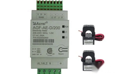 Acrel Agf-Ae-D/200 太陽光発電監視システム用インバーター接続付きデュアル チャネル単相太陽エネルギー メーター